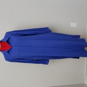 NWT Soplia Gon blue long sleeve button-down dress size medium